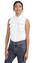 Victoria Victoria Beckham Sleeveless Epaulet Shirt