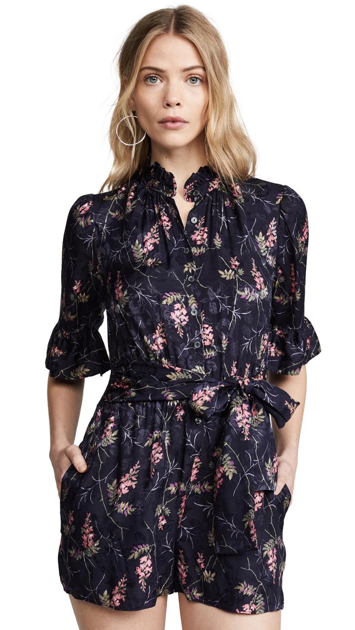 Rebecca Taylor Ivie Floral Romper