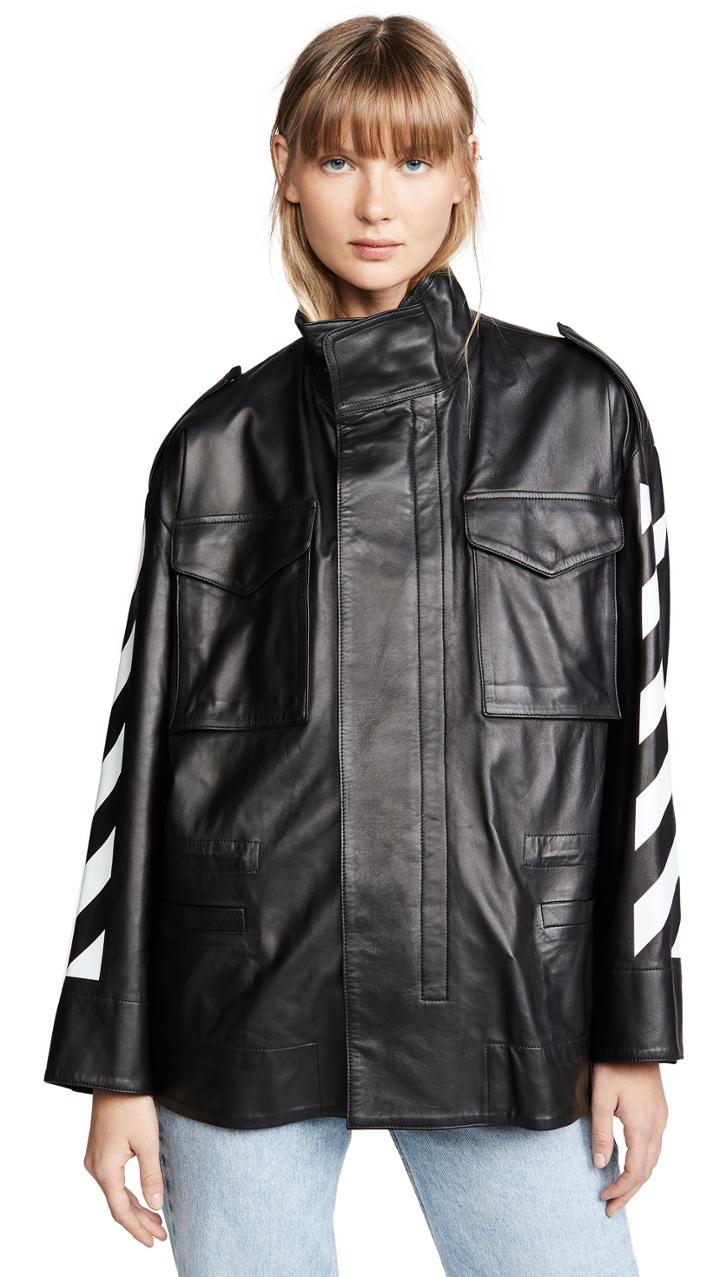 Off White Diagonal Field Jacket