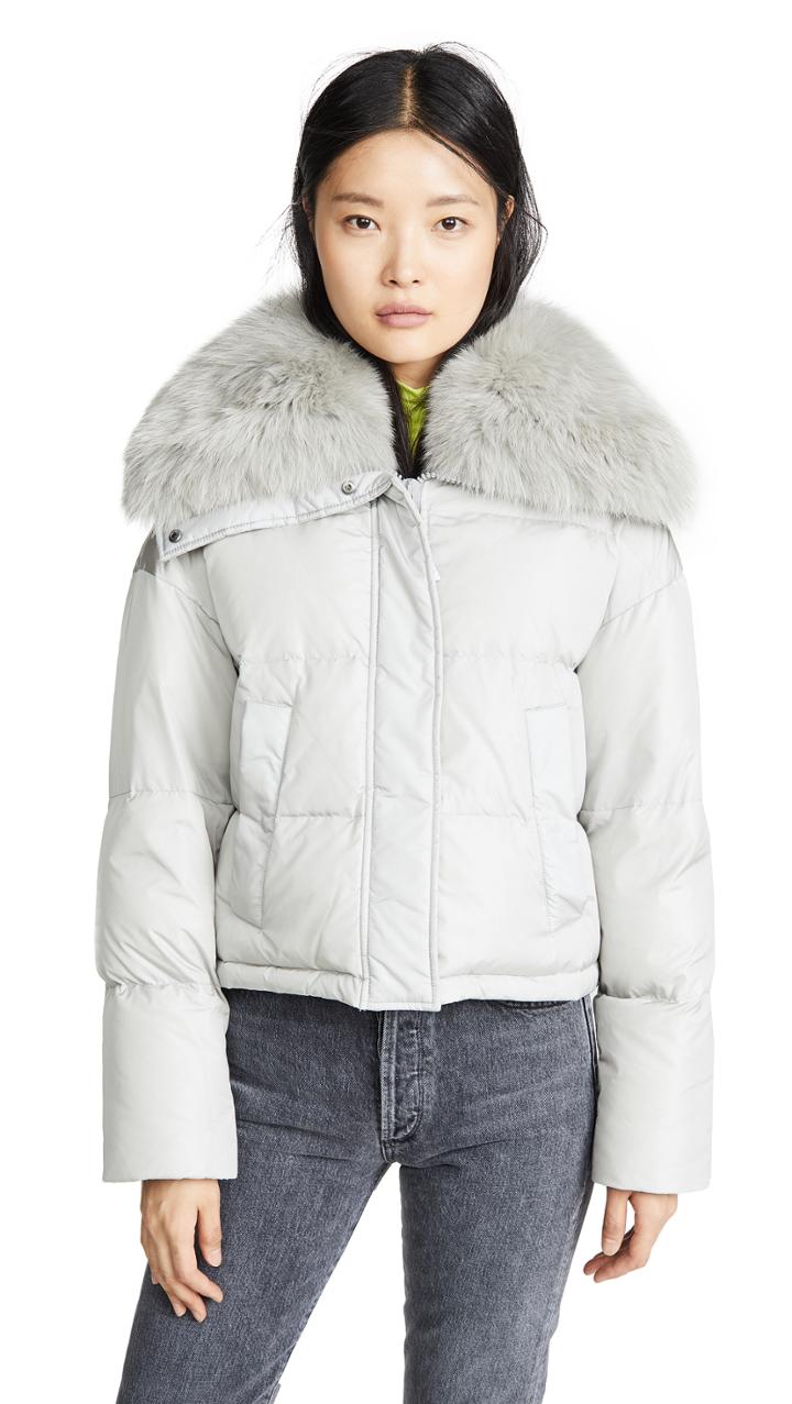 Army By Yves Salomon Doudoune Fox Lined Puffer Coat