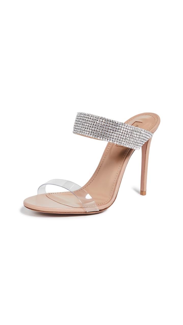 Aquazzura Spritz 105mm Plexy Mules