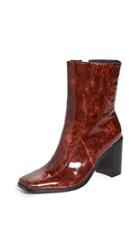 Jaggar Bold Block Heel Ankle Boots