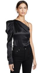 Cushnie One Shoulder Fitted Top