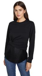 3 1 Phillip Lim Long Sleeve Twist Pullover With Pleating