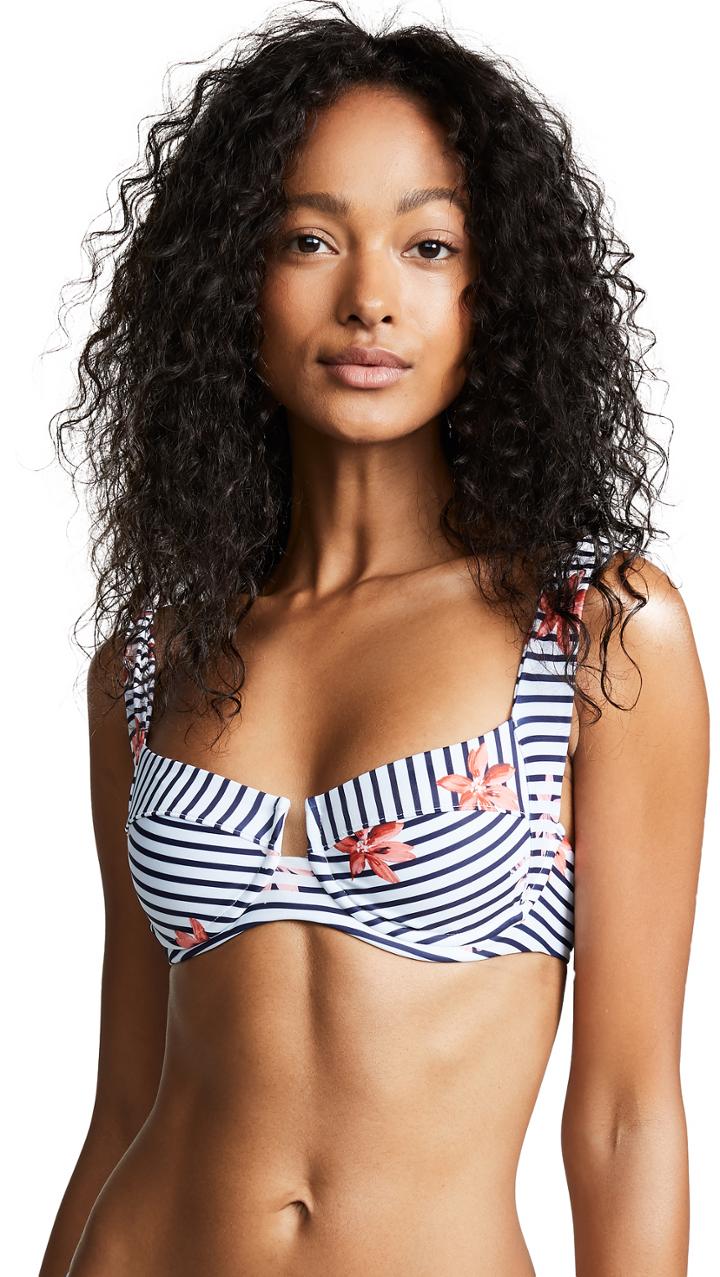 Lspace L*space Camellia Bikini Top