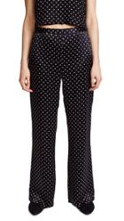 Jenni Kayne Dot Charmeuse Wide Leg Pants