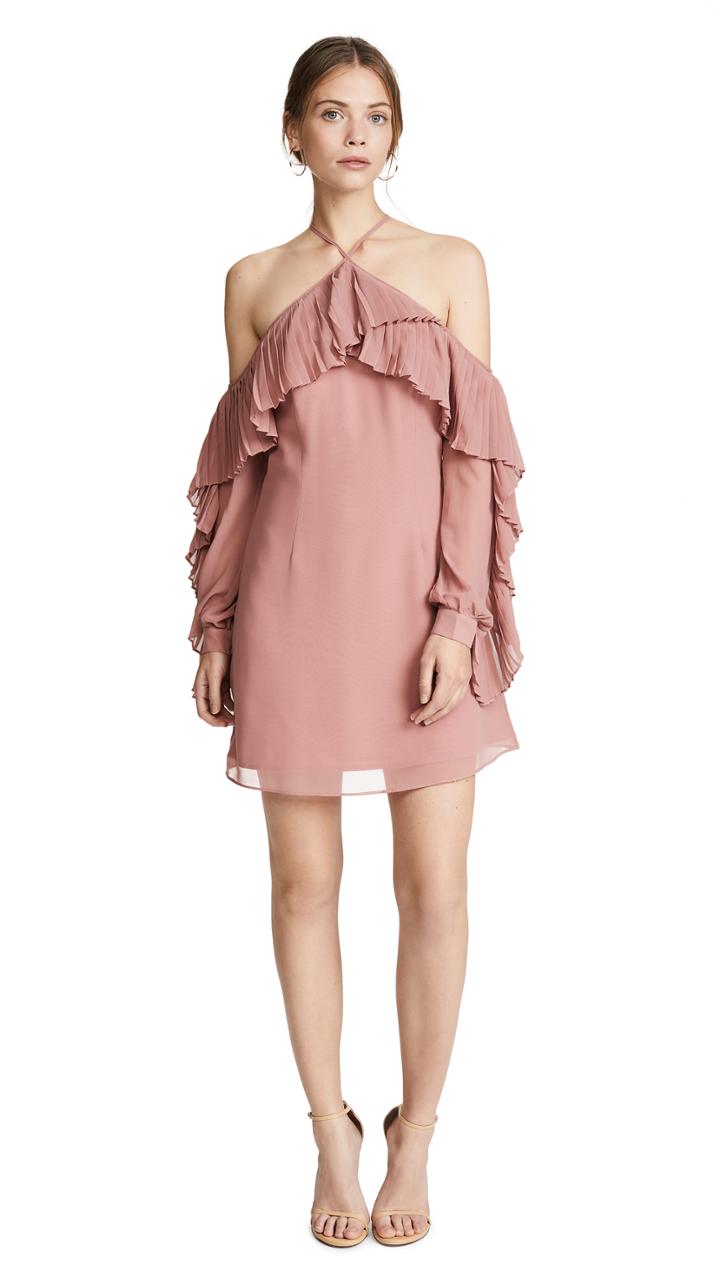 Keepsake Last Dance Long Sleeve Mini Dress