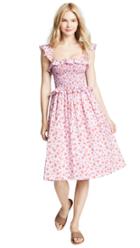 Amanda Uprichard Smocked Midi Dress