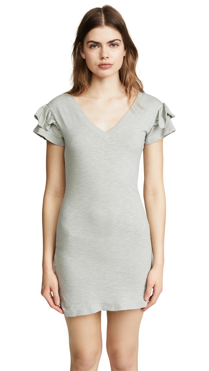 Pam Gela Ruffle Sleeve Dress