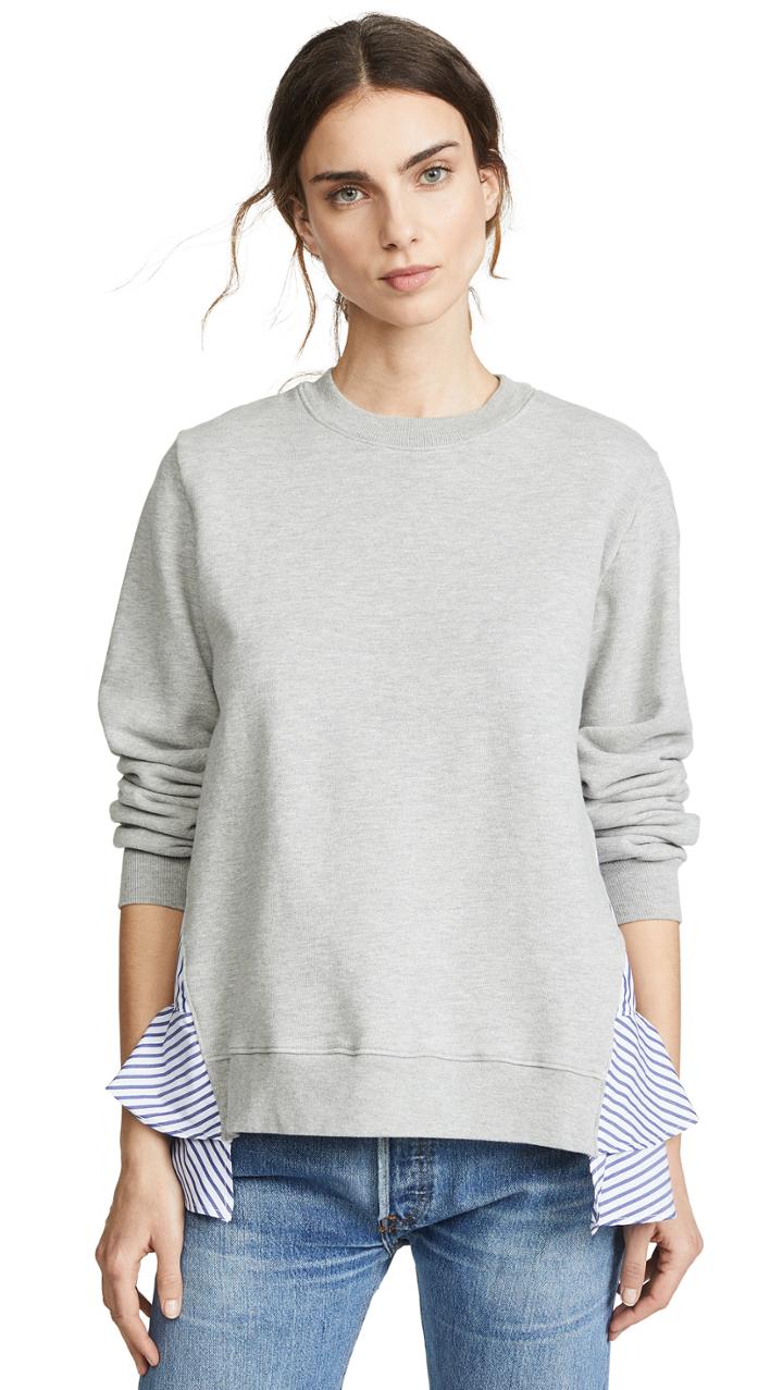Clu Contrast Ruffle Pullover