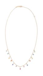 Suzanne Kalan 18k Gold Diamond Sapphire Necklace