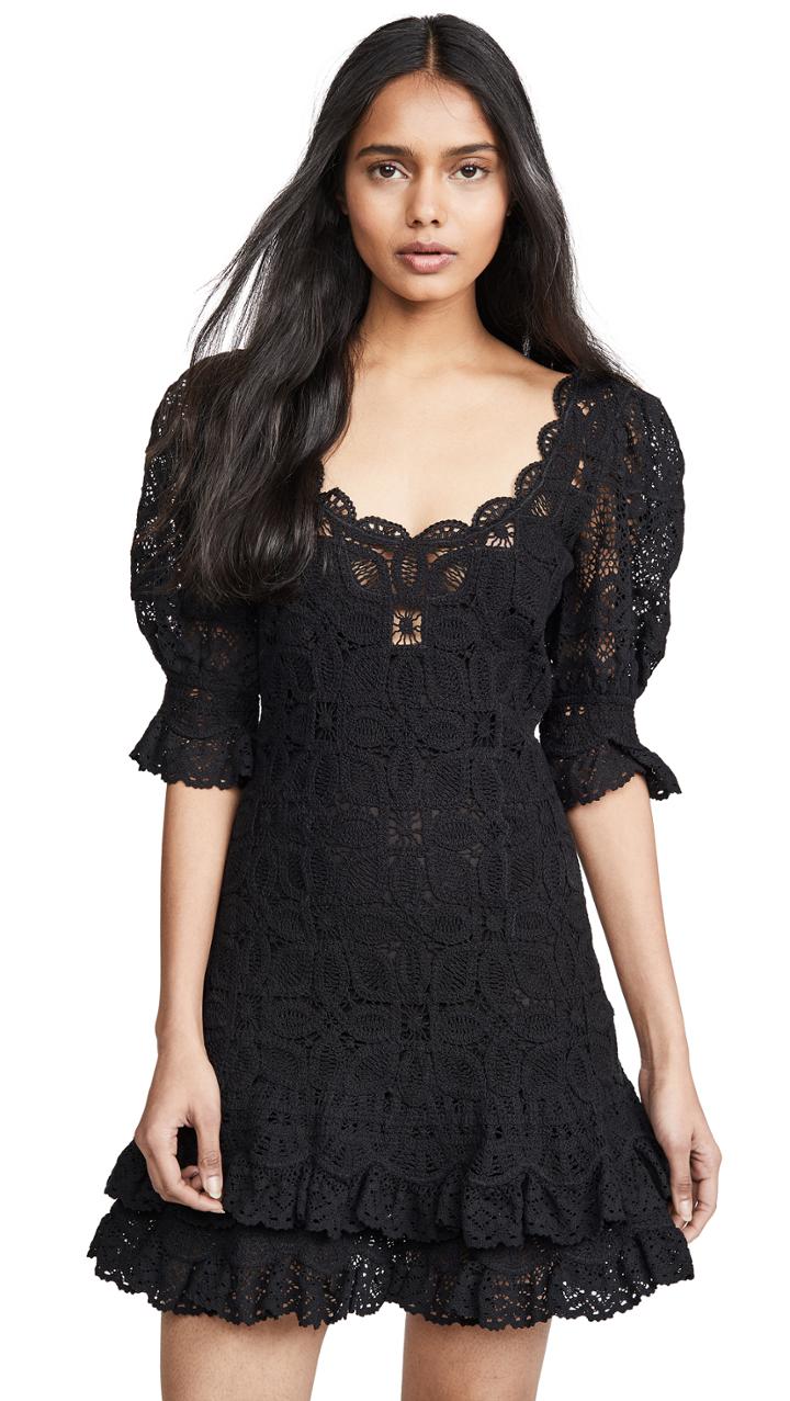 Jonathan Simkhai Crochet Lace Mini Dresss