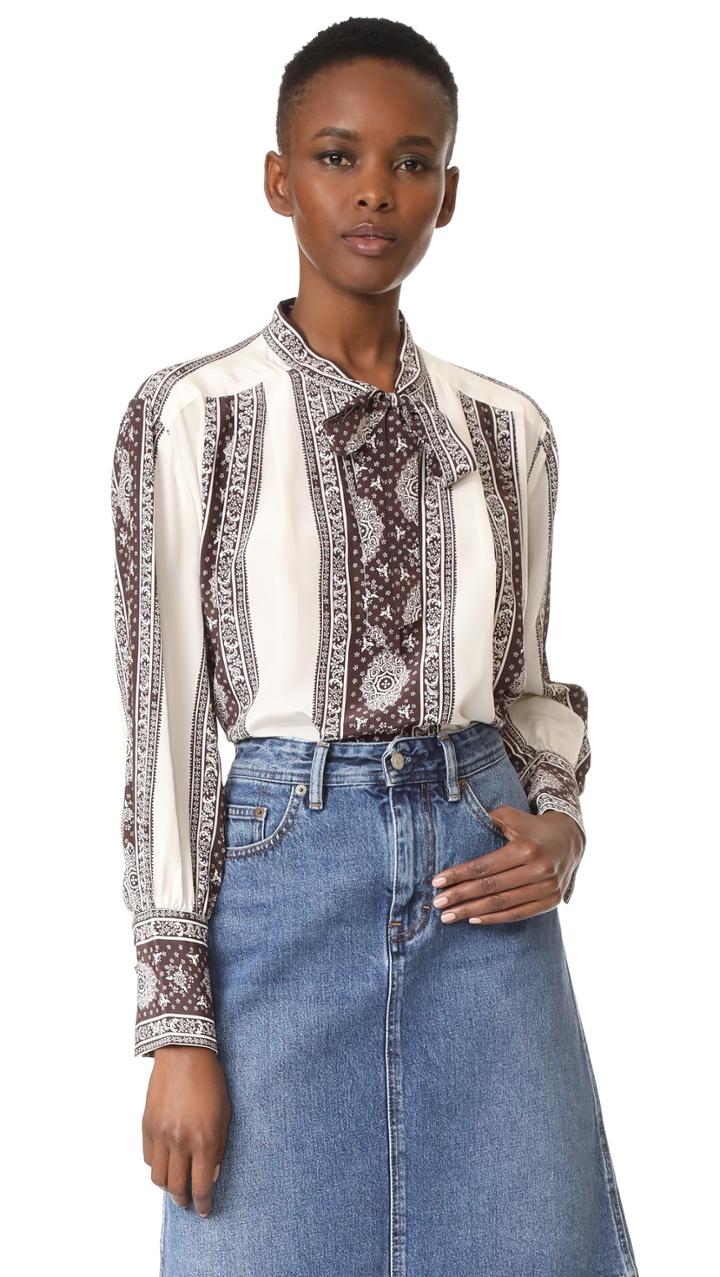 Sea Leisure Tie Blouse