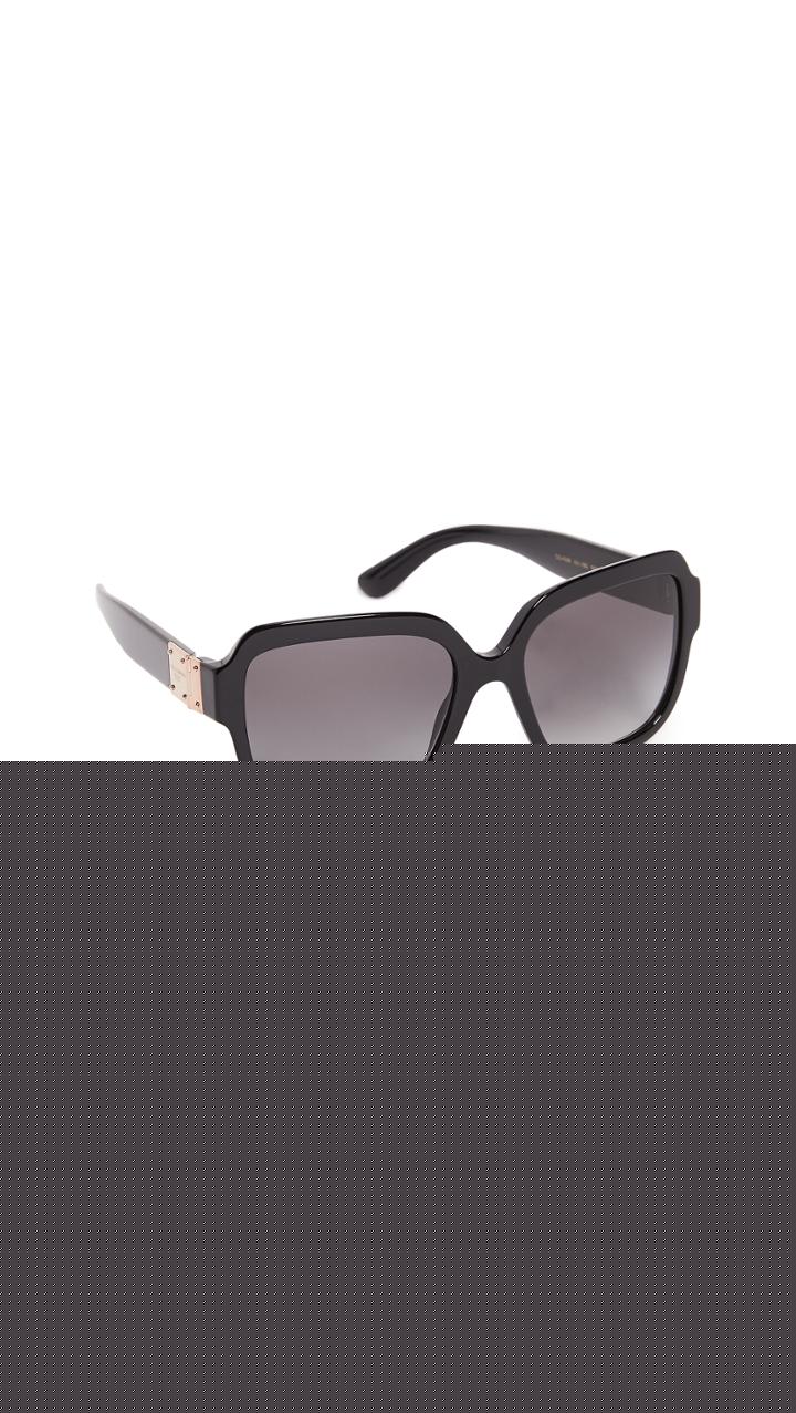 Dolce Gabbana Top Fluted Sunglasses