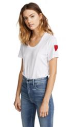 Monrow Relaxed Crewneck With Embroidered Heart