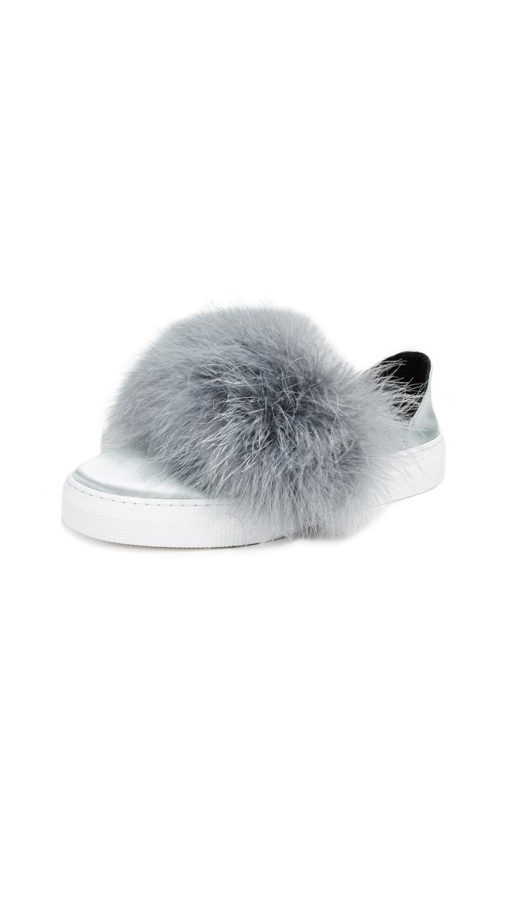 Zcd Montreal Max Feather Slip On Slides