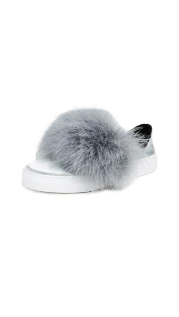Zcd Montreal Max Feather Slip On Slides