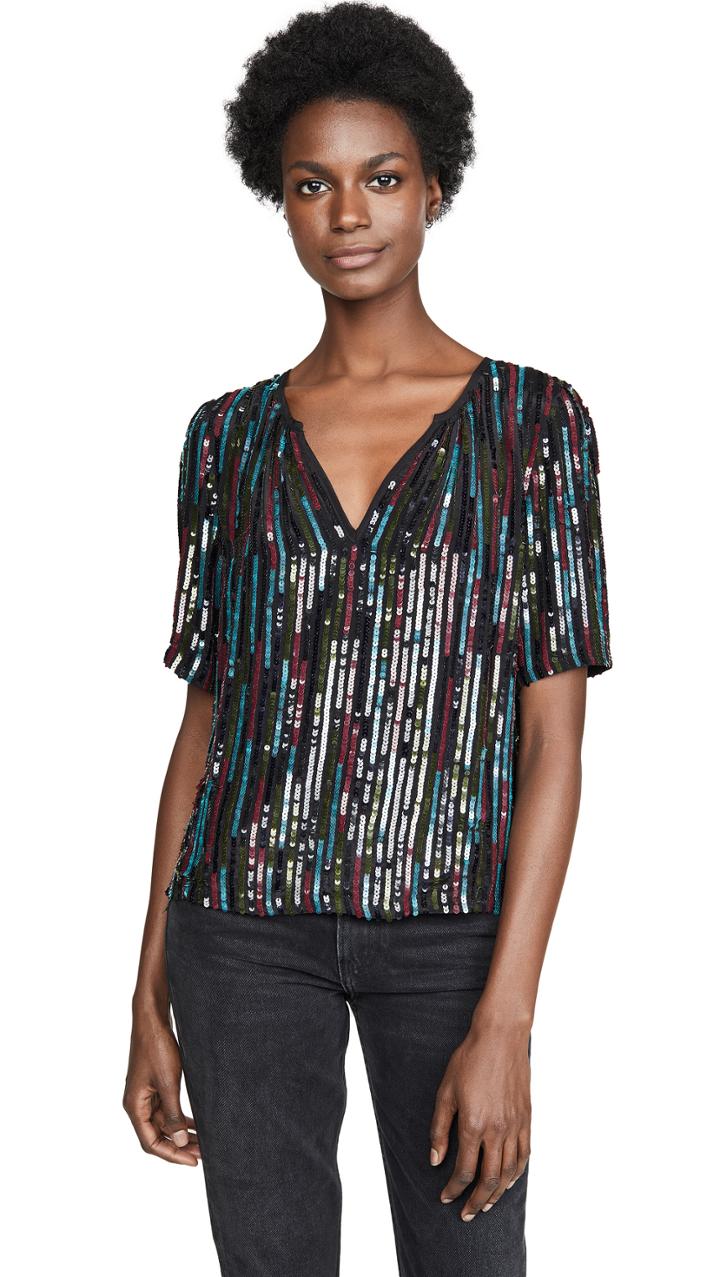 Velvet Nikky Sequin Top