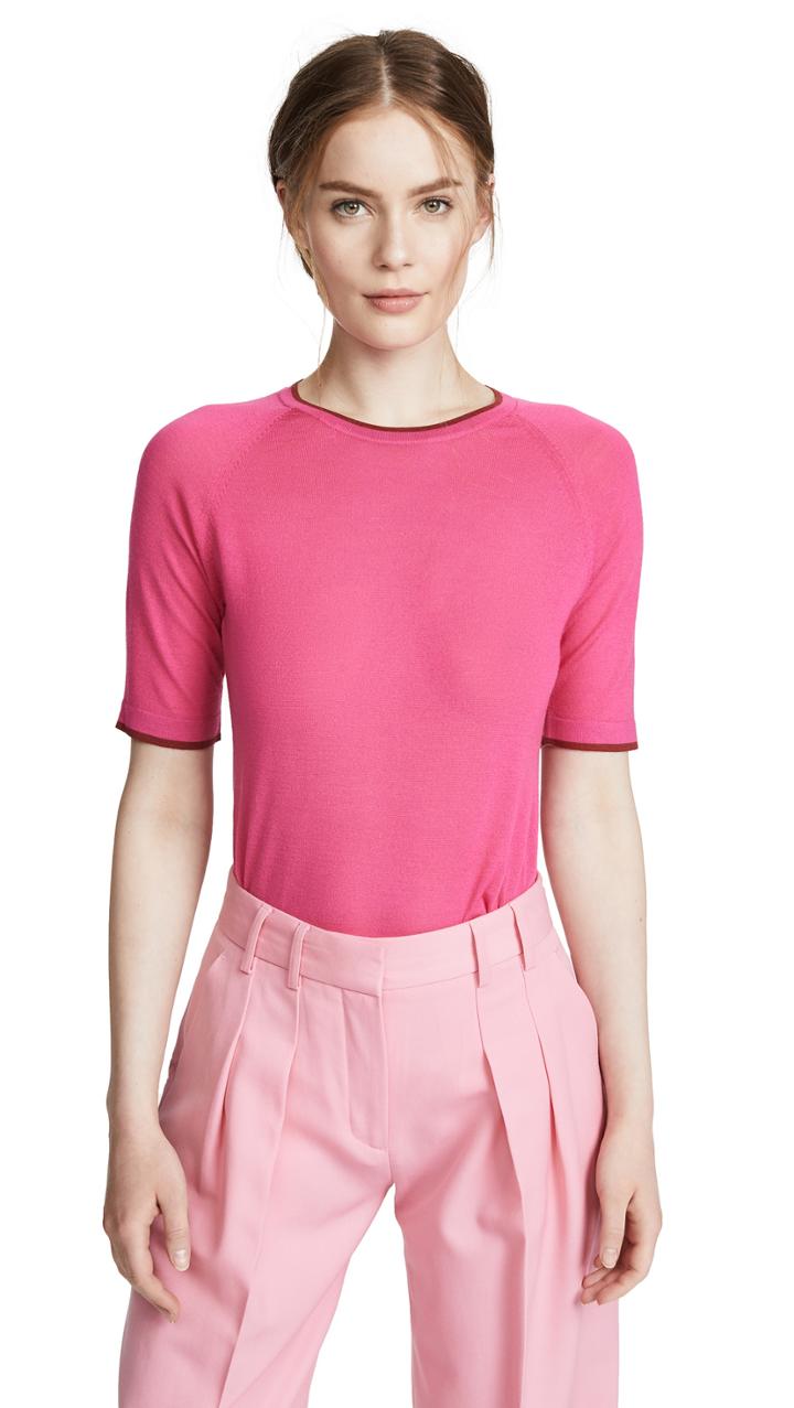 Jason Wu Grey Contrast Collar Top
