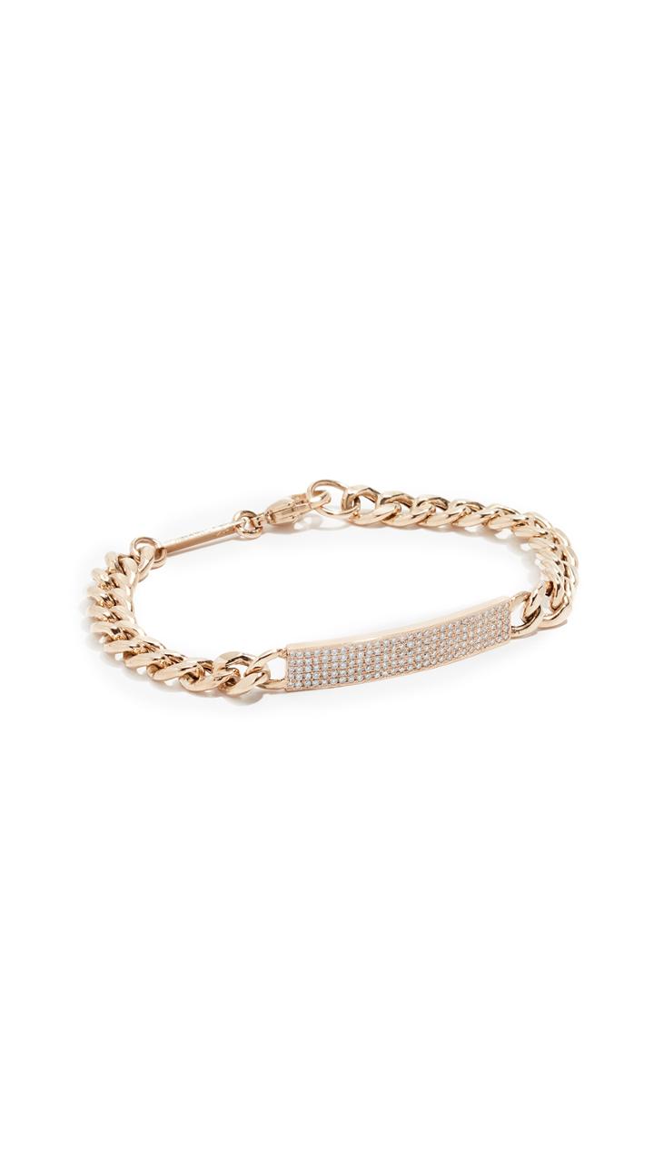 Zoe Chicco 14k Large Hollow Curb Chain Id Bracelet