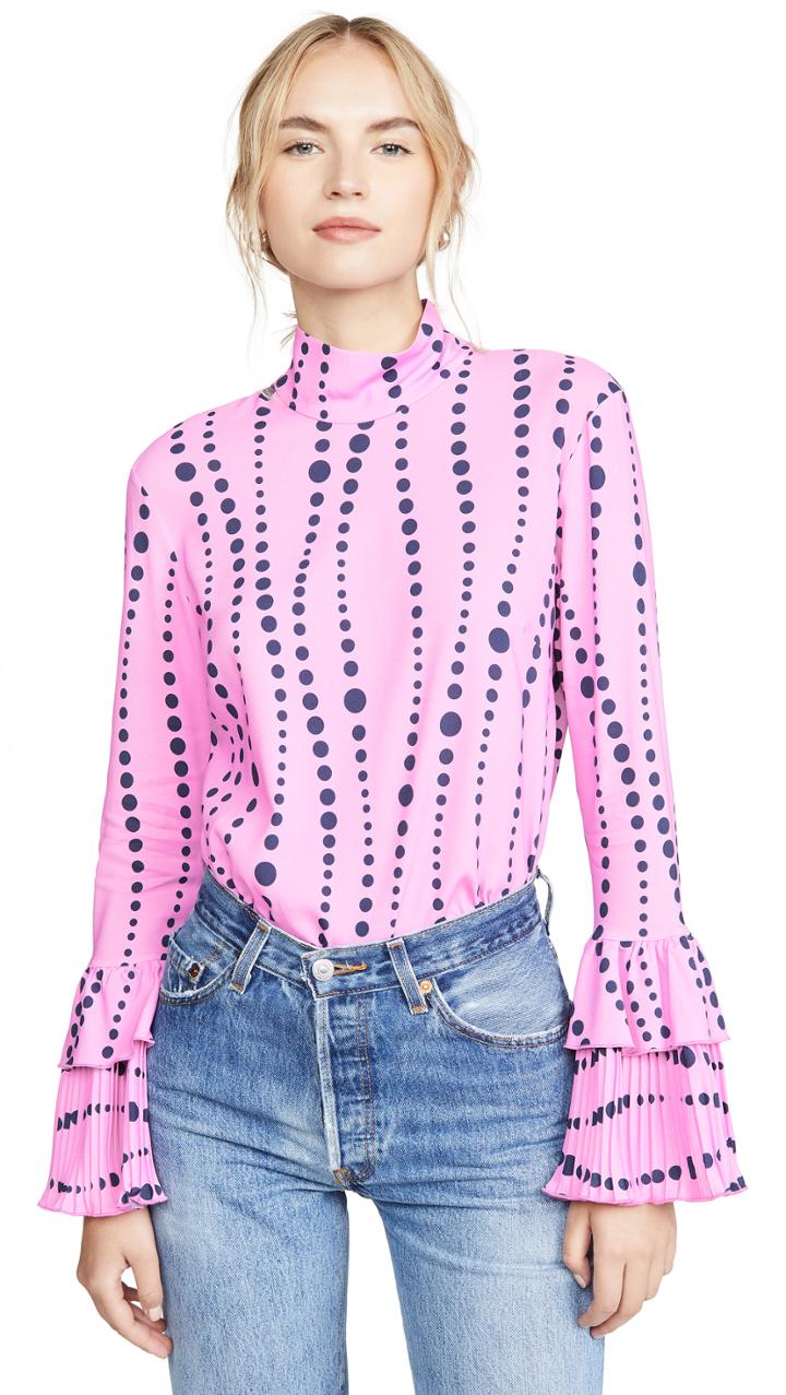 La Double J Frill Wrist Top