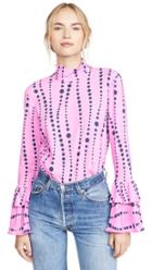 La Double J Frill Wrist Top