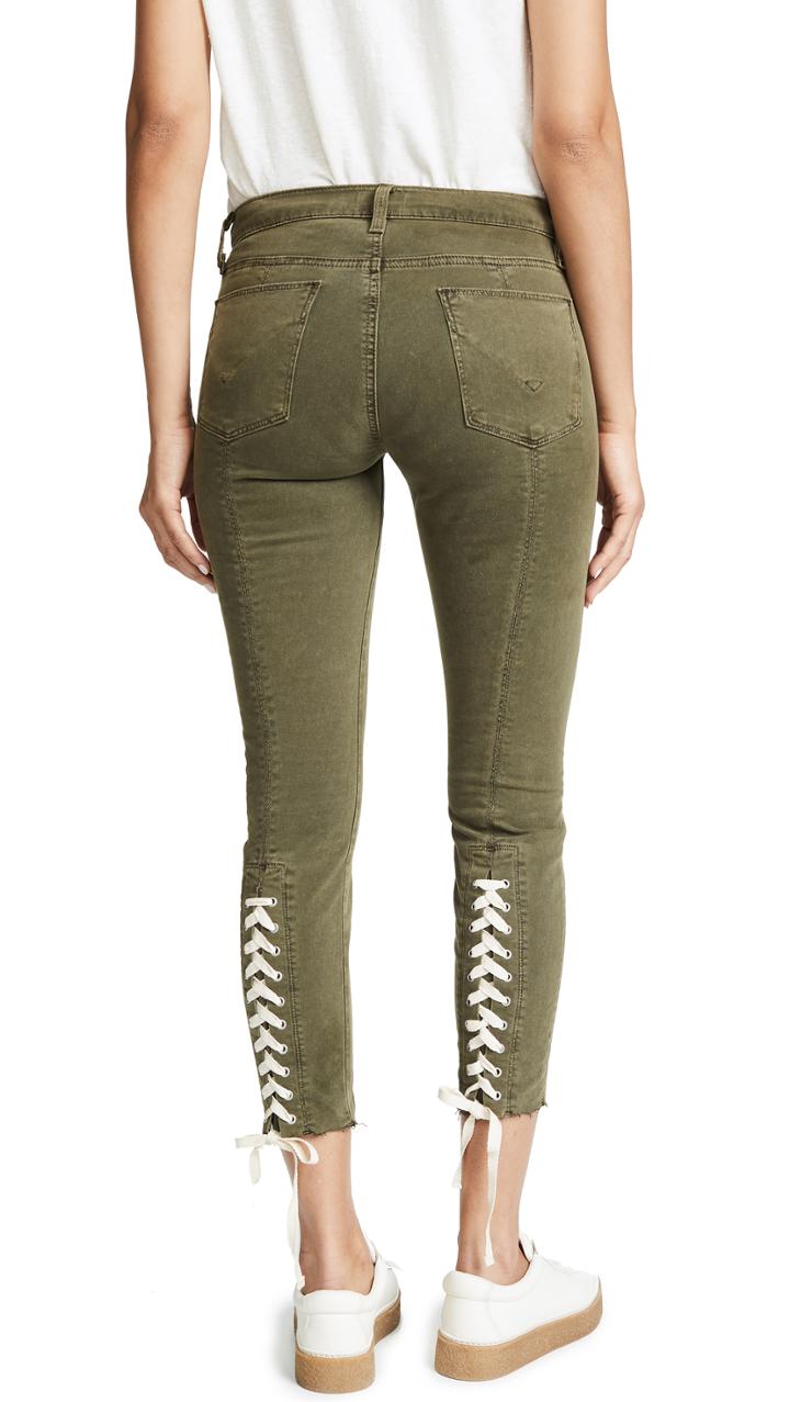 Hudson Nico Lace Up Skinny Pants