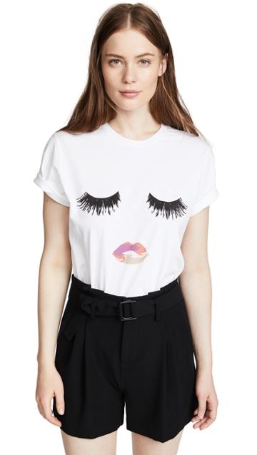 Sincerely Jules Lips Lashes Tee