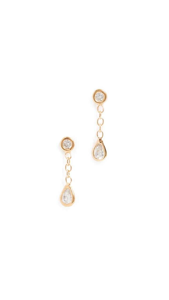 Jacquie Aiche Drop Stud Earrings
