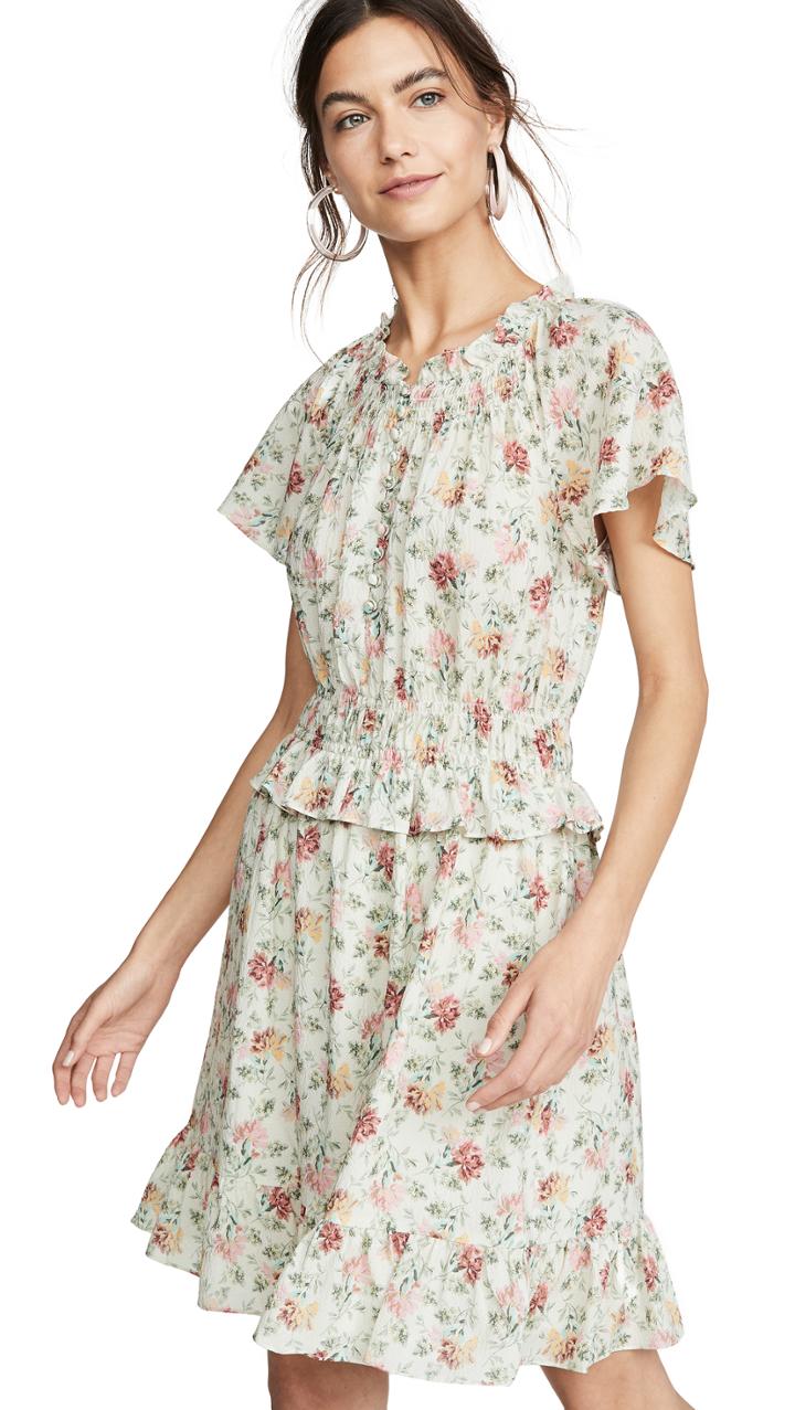 Rebecca Taylor Sleeveless Carnation Dress