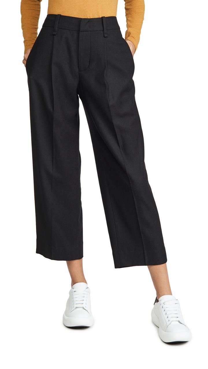 Vince Pleat Front Crop Pants