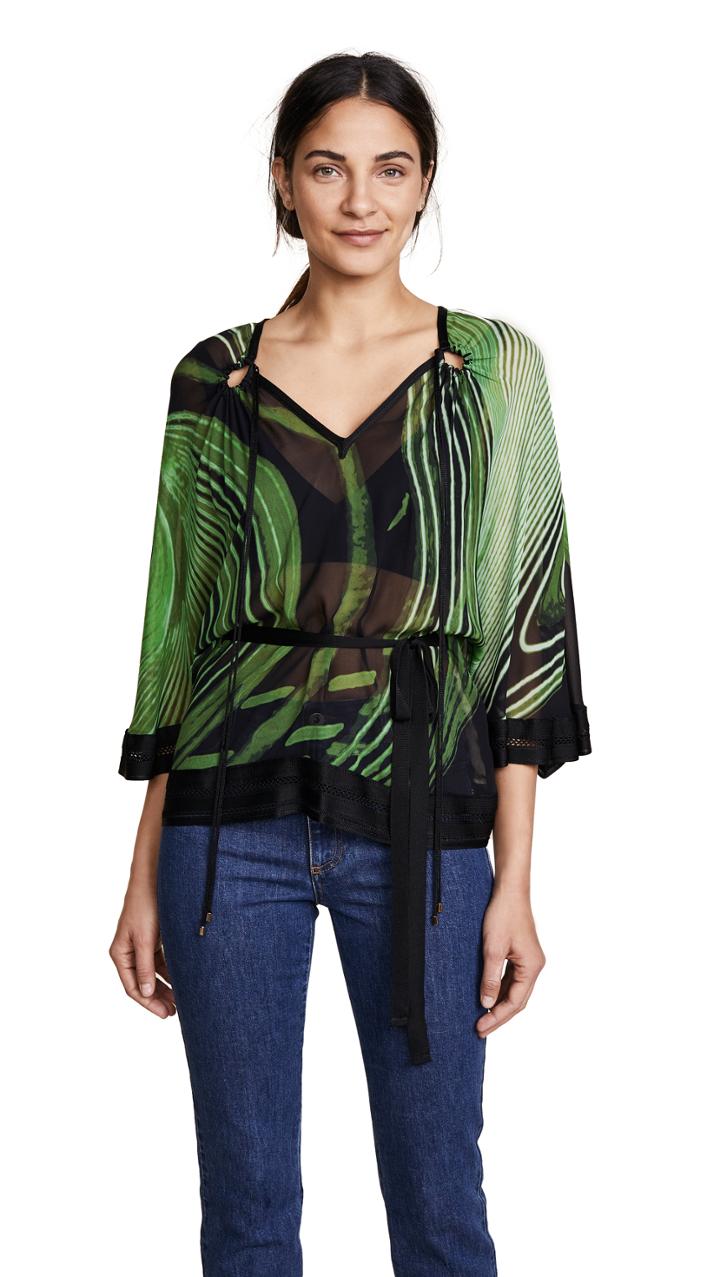 Roberto Cavalli Chihuly Knitted Blouse