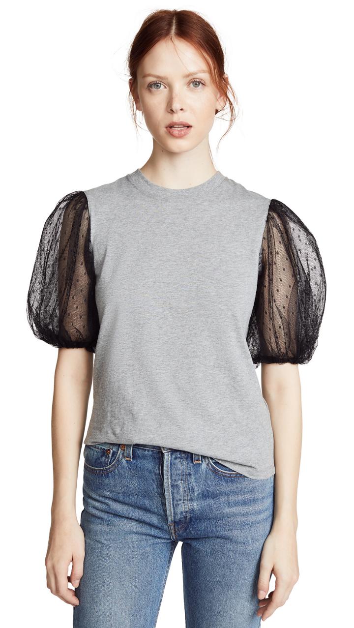 Red Valentino Balloon Sleeve Tee
