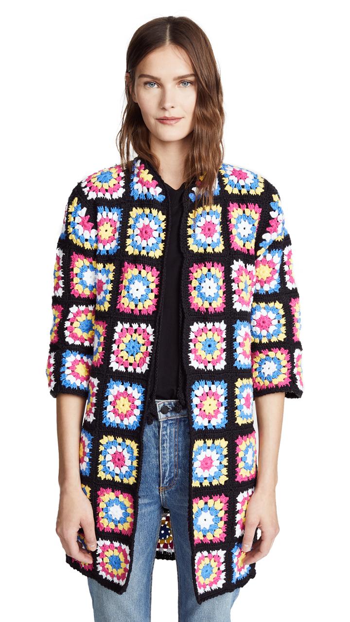 Michaela Buerger Crochet Flower Coat