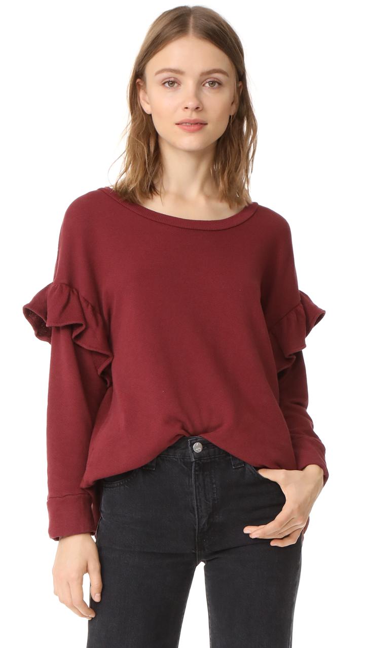 Current Elliott The Ruffle Sweatshirt