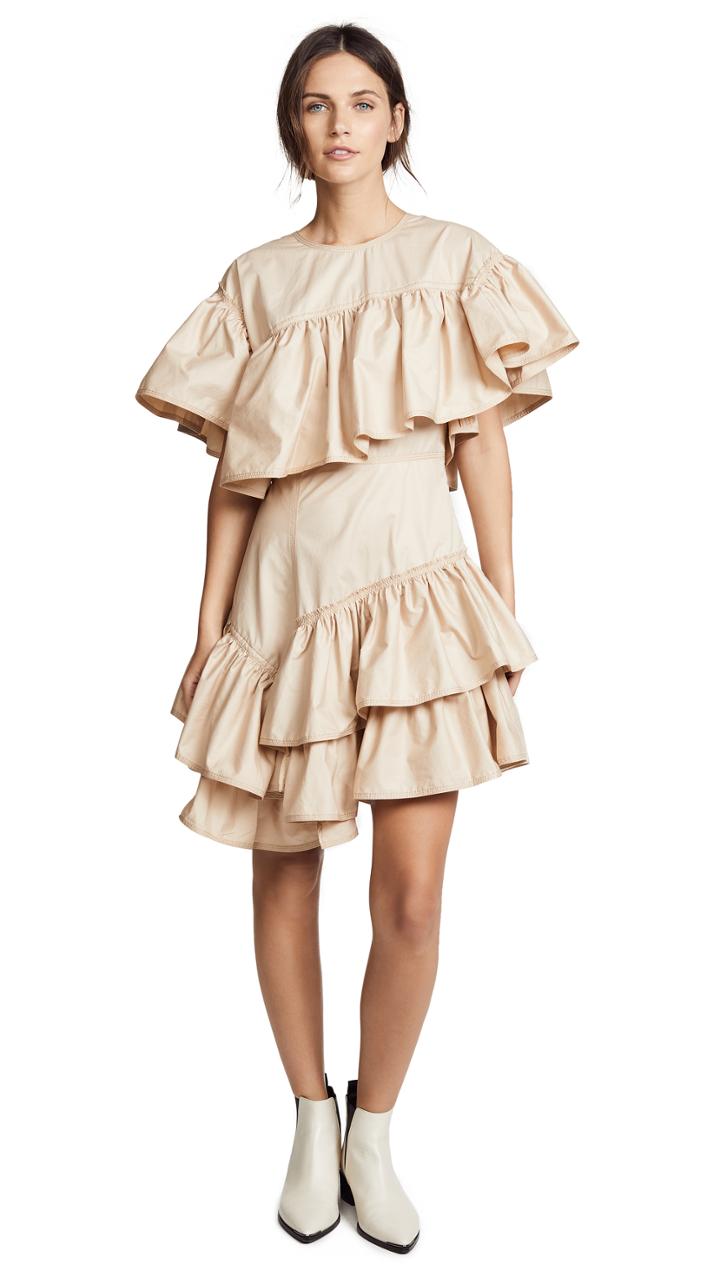 3 1 Phillip Lim Asymmetric Flamenco Dress
