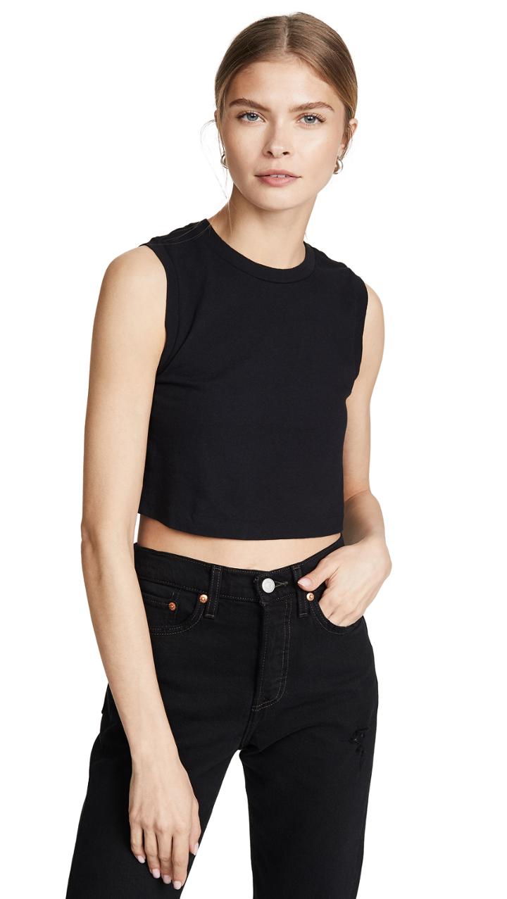 Re Done The 70 S Cropped Muscle Tank
