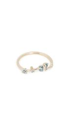 Wwake 14k Organic Triangle Sapphire Ring
