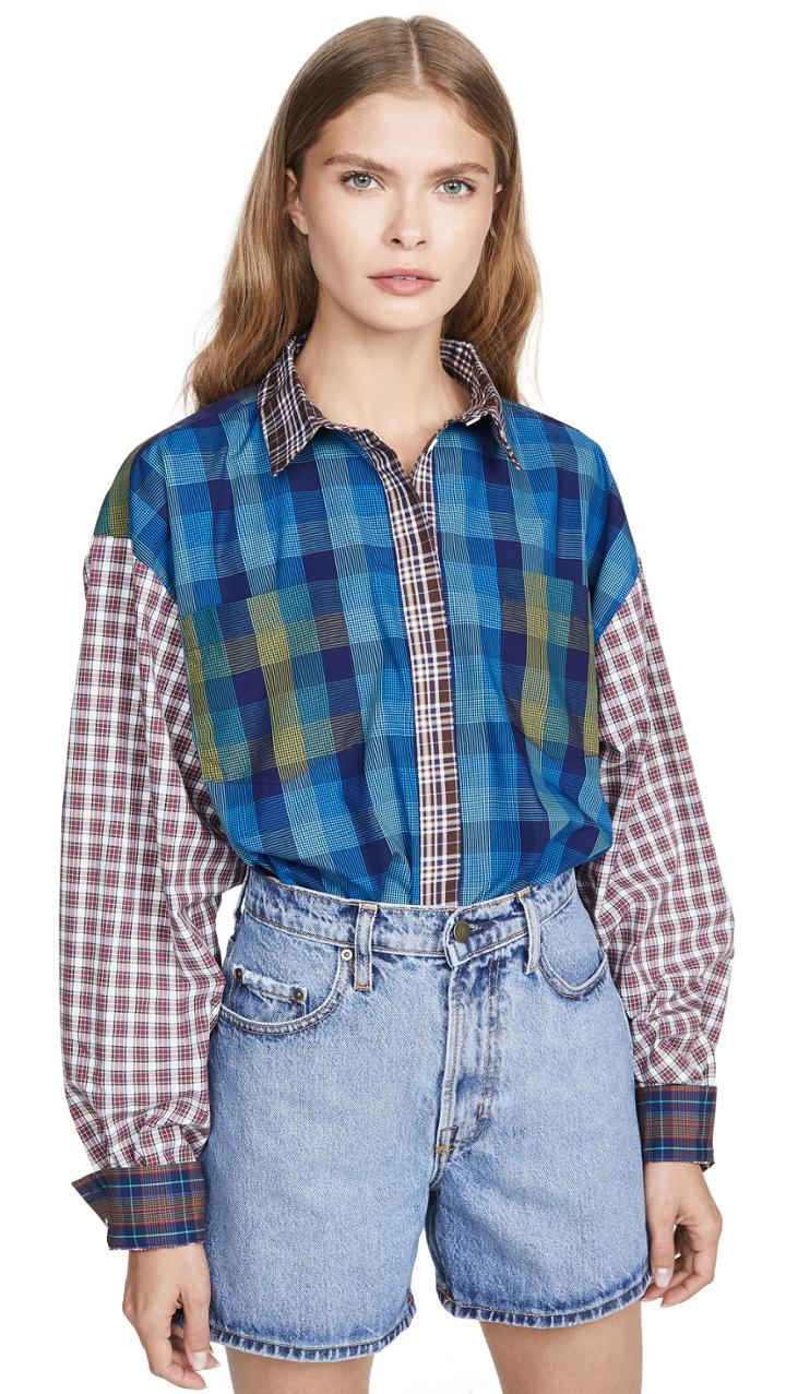 Ksenia Schnaider Mixed Colour Shirt