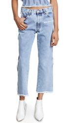 Natasha Zinko Denim Stonewash Cropped Jeans