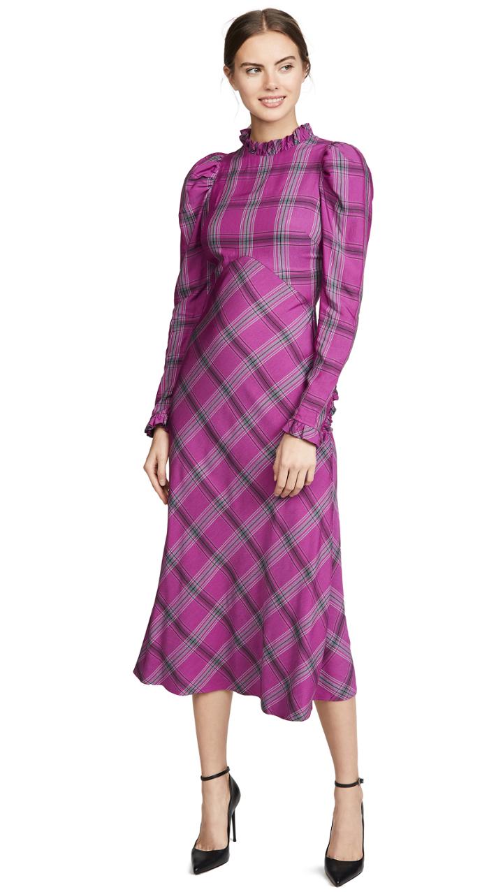 Temperley London Isobel Check Dress
