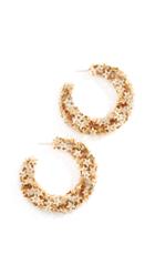 Oscar De La Renta Jeweled Heart Clip On Earrings