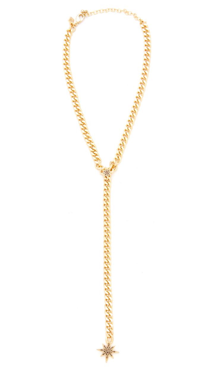 Rebecca Minkoff Stargazing Chain Lariat Necklace