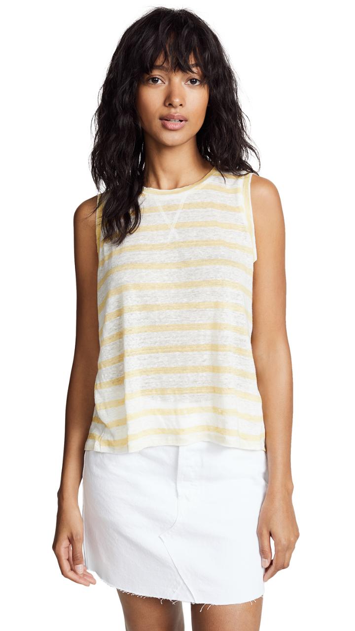 Bb Dakota Freddie Striped Linen Tank
