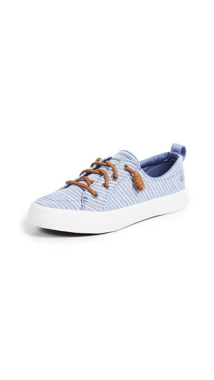 Sperry Crest Vibe Chambray Stripe Sneakers