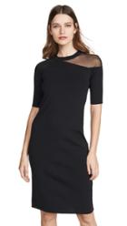 Edition10 Mesh Shoulder Dress