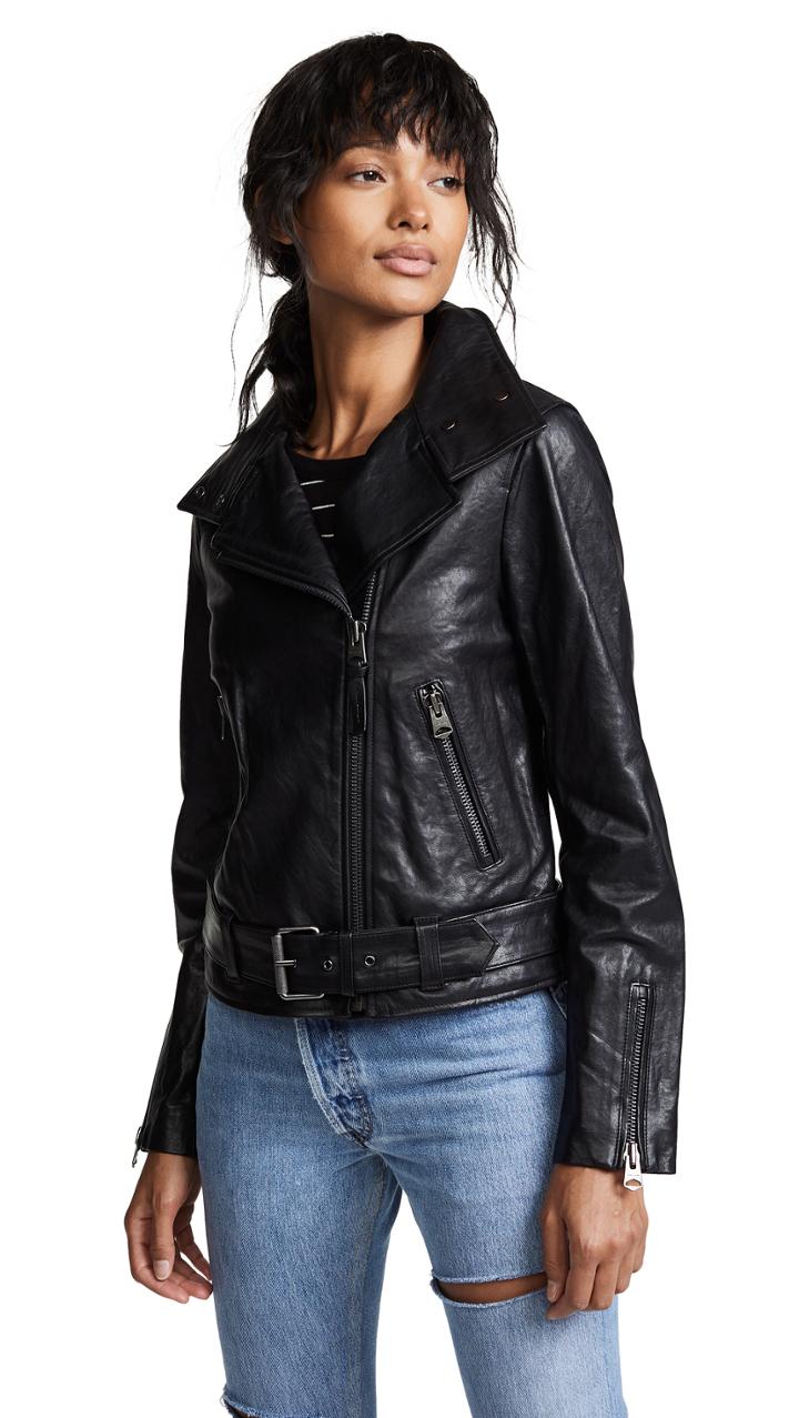 Mackage Emily Leather Moto Jacket