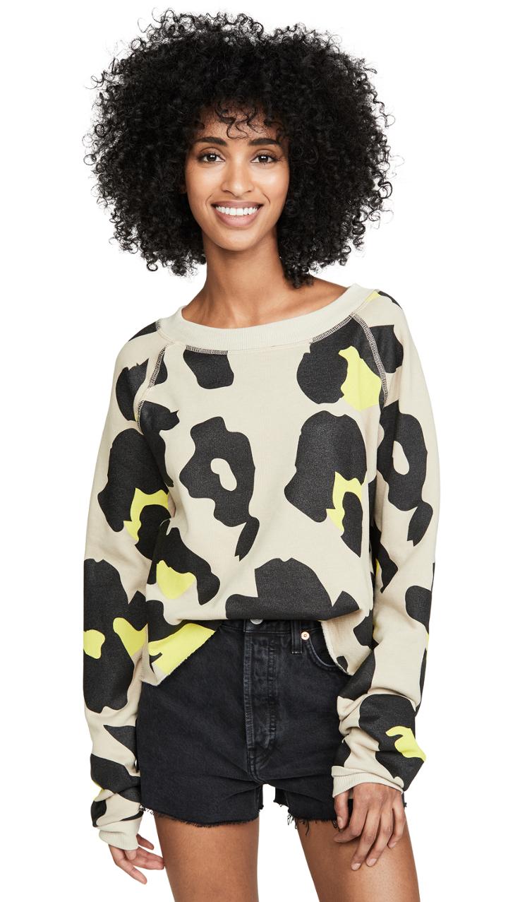 Wildfox Jumbo Leopard Sweatshirt