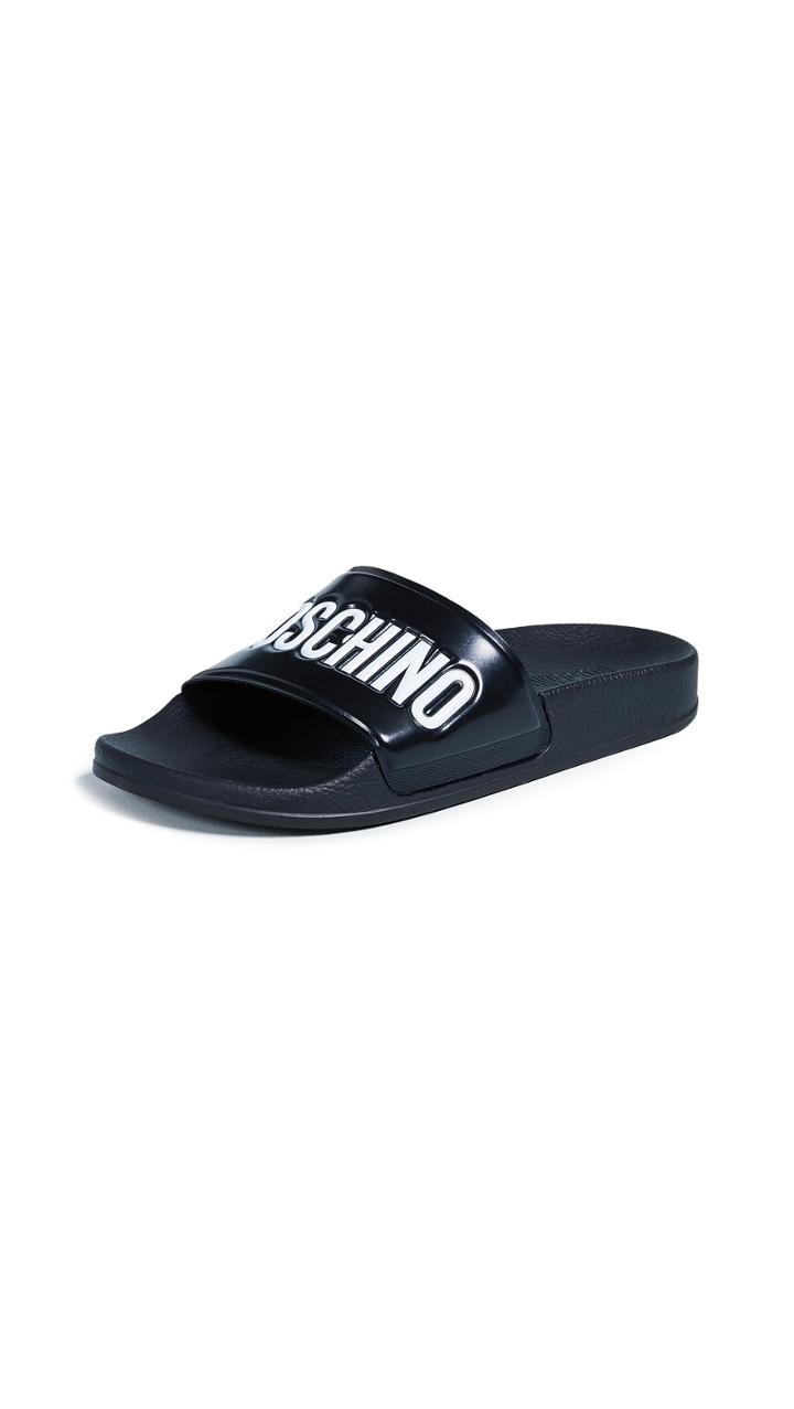 Moschino High Top Pull On Sneakers