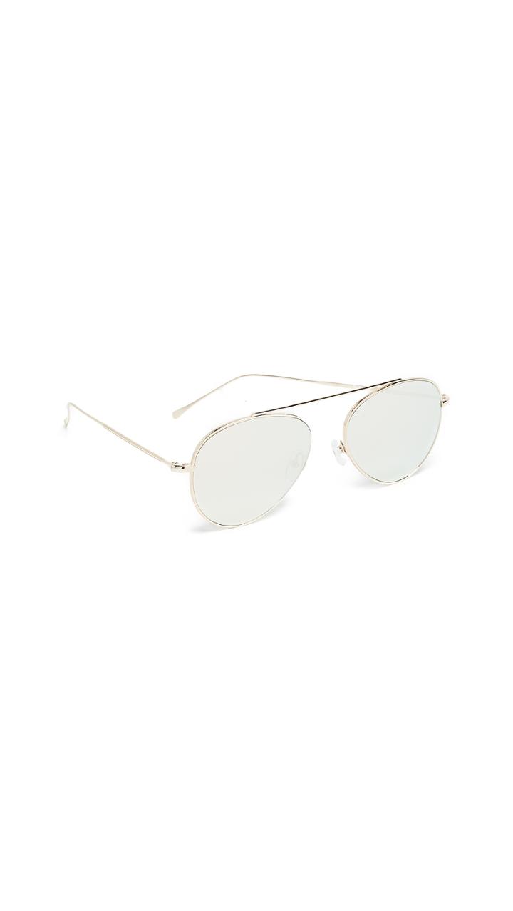 Illesteva Dorchester Mirrored Sunglasses